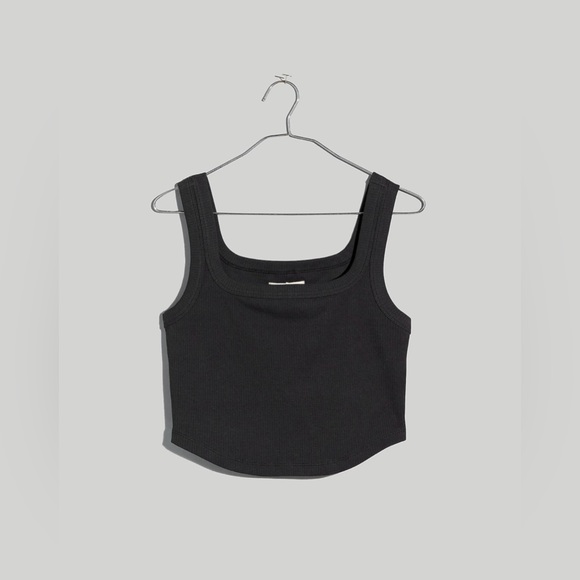 NWT - Madewell Small The Tailored Crop Tank in Sleekhold - Picture 5 of 6